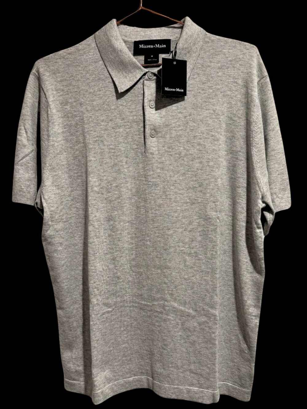 50% Off Retail! | Cool Max | Gray Ashe Sweater Polo - Picture 5 of 8